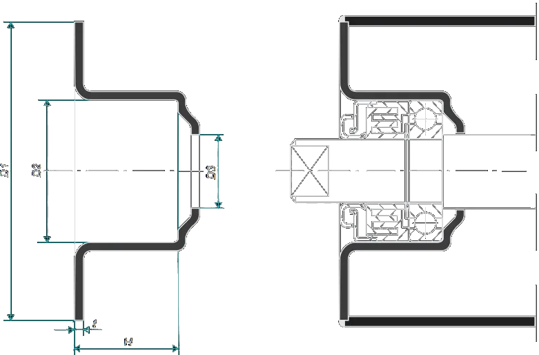 Lagergehäuse Typ PKA