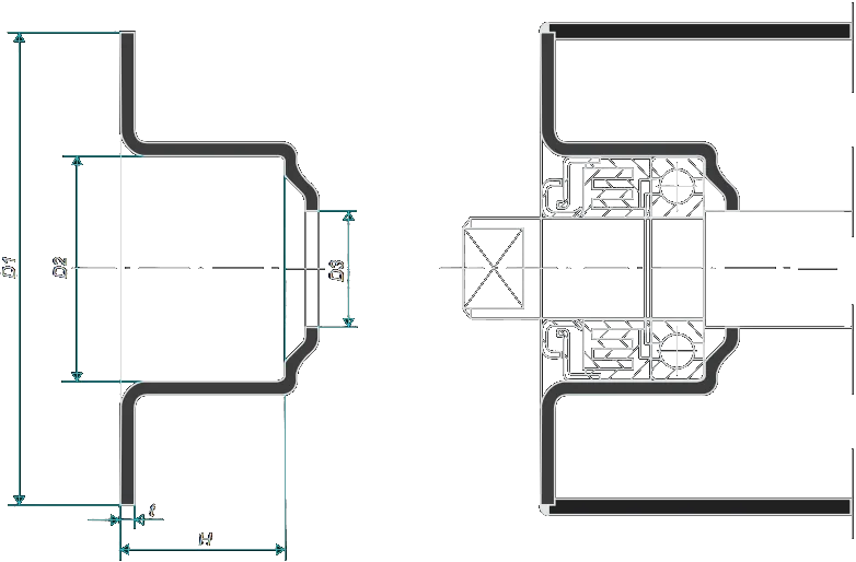 Lagergehäuse Typ PKA